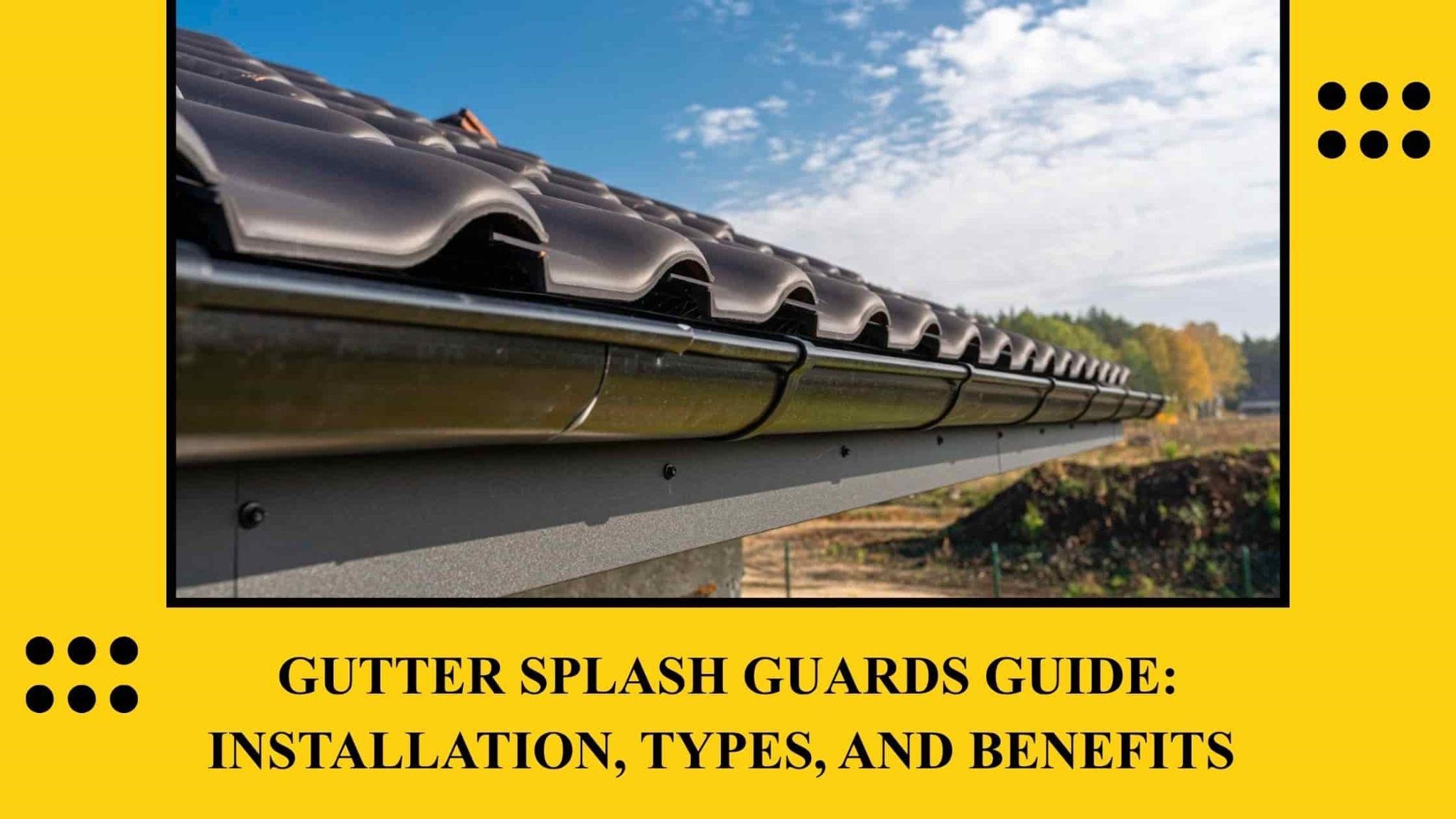 gutter splash guards